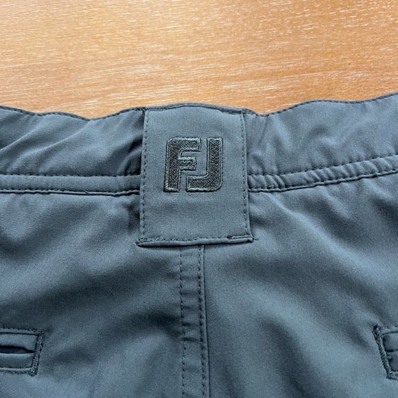 FootJoy FJ Golf Shorts Mens 38 Gray Performance Stretch Grey Chino 9” Inseam - Picture 5 of 9